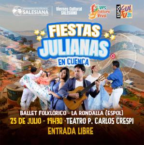 Afiche de las Fiestas Julianas en Cuenca